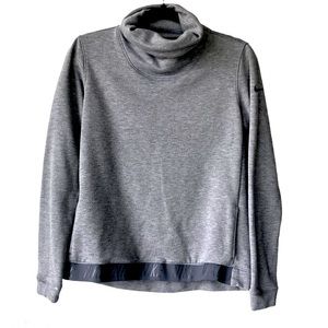 NIKE Dri-Fit Grey Cowl Neck Pullover Athleisure M